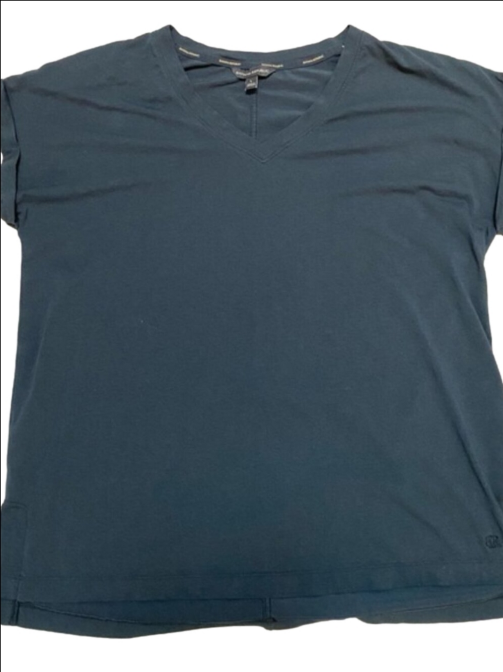 SOLD - Black Banana Republic V Neck Cotton Blend Tee Women’s  Large - Picture 1 of 8